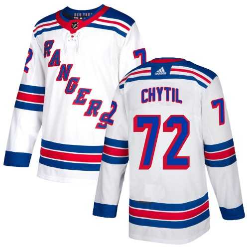 Mens New York Rangers #72 Filip Chytil White Stitched Adidas Jersey Dzhi->new york rangers->NHL Jersey